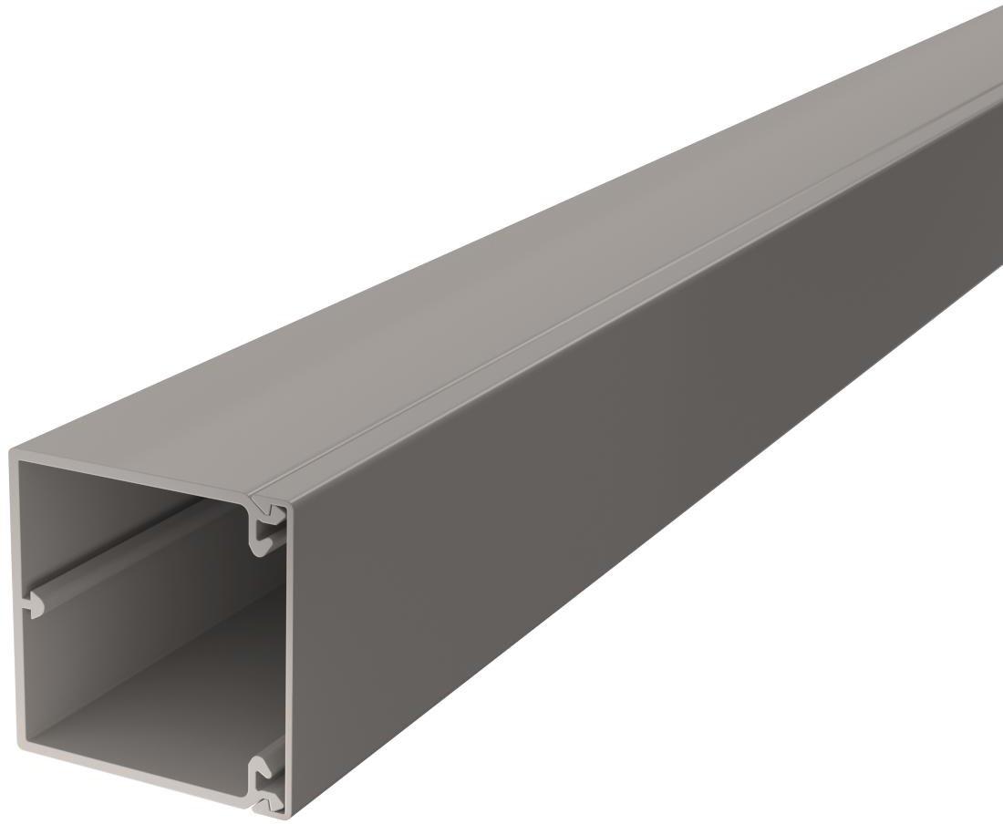 Leitungsführungskanal mit Bodenlochung 60x60 mm steingrau