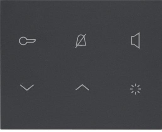 Innenstation Audio AP 2-Draht anthrazit matt TOUCH