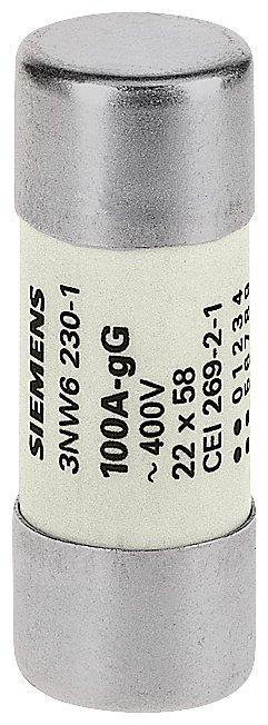 SENTRON, Zylindersicherungseinsatz, 22x58 mm, 32 A, gG, Un AC: 500 V