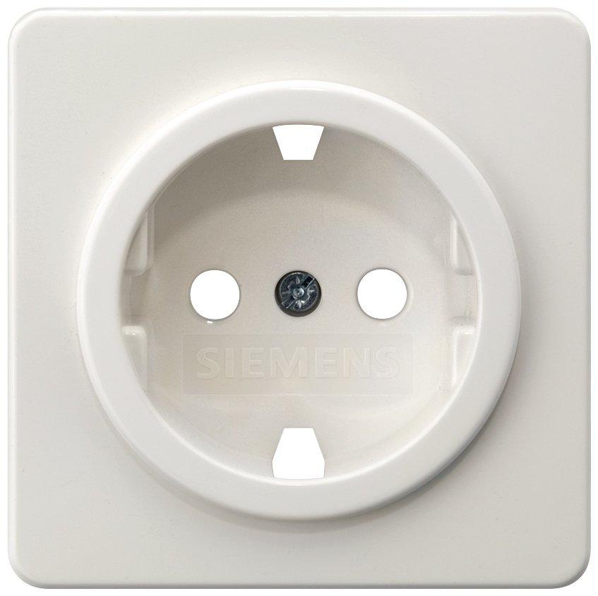 DELTA profil titanweiß Abdeckungplatte 65X65mm für Schuko-Steckdose
