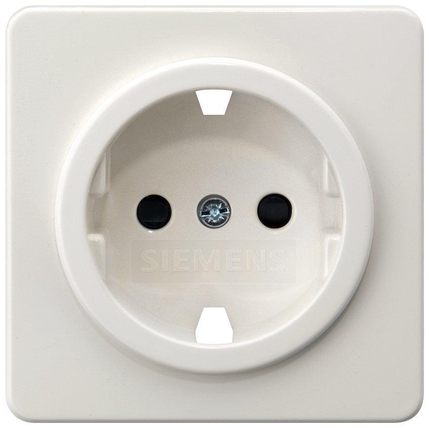 DELTA profil titanweiß Abdeckungplatte 65X65mm für Schuko-Steckdose