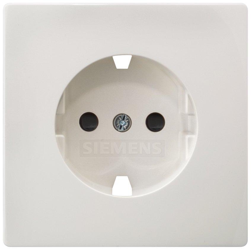 DELTA style platinmetallic Abdeckungplatte 68X68mm für Schuko-Steckdose