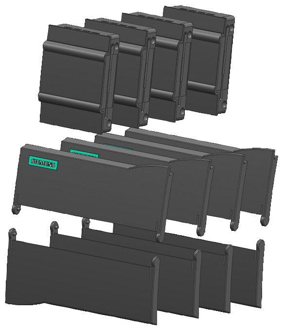 SIMATIC S7-1200 Ersatzteil Frontklappen CPU 1211/1212 - je 4 Stück