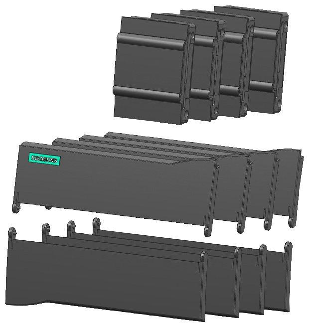 SIMATIC S7-1200 Ersatzteil Frontklappen CPU 1214 - je 4 Stück