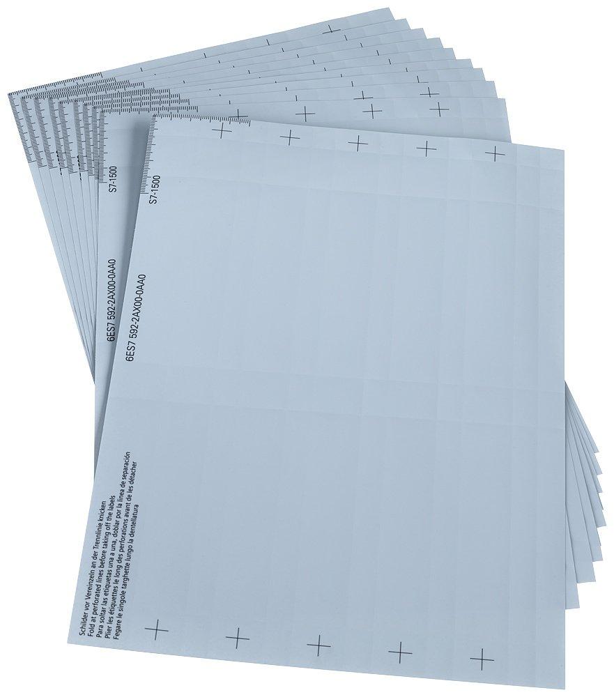 SIMATIC S7-1500 Beschriftungsbögen für 35mm Breite S7-1500 Baugruppen