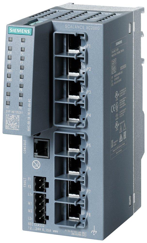 SCALANCE XC208G (E/IP) managebarer Layer 2 IE Switch 8x 10/100/1000 Mbit/s