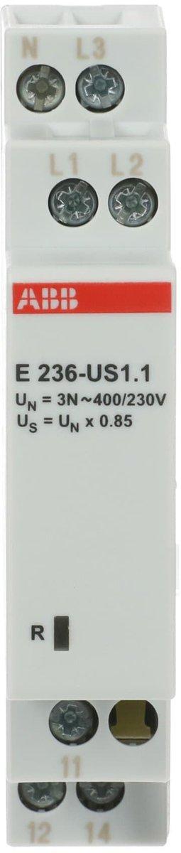 E236-US1.1 Unterspannungsrelais 3Ph.+N,1Wechsler