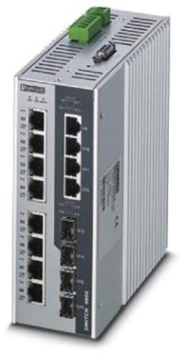 Industrial Eth. Switch 12 Port RJ45 10/100/1000 MBit/s 4 Port SFP 1000 MBit/s