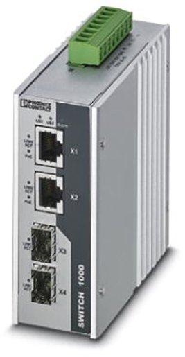 Industrial Eth. Switch 2 Port RJ45 10/100/1000 MBit/s 2 Port SFP 100/1000 MBit/s