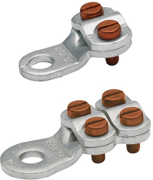 Klemmkabelschuh gestanzt 50 - 70 mm² M12 4 Schrauben verzinnt