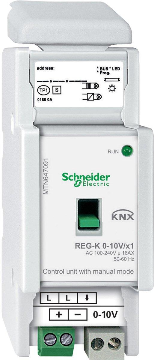Steuereinheit 0-10 V REG-K/1fach mit Handbetätigung - lichtgrau