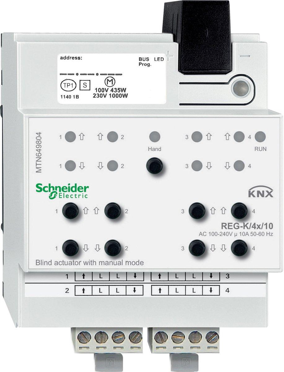 Jalousieaktor REG-K/4x/10 mit Handbetätigung - lichtgrau