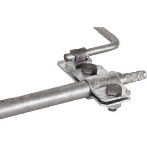 Anschlussschelle für Tiefenerder Ø 20 mm Rd./Fl. 7-10 mm St/tZn