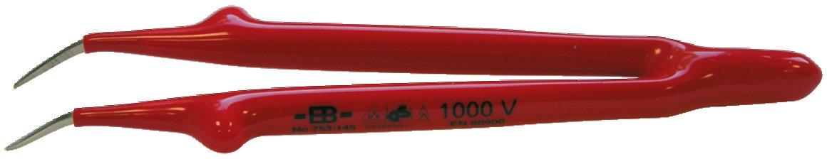 Pinzette isoliert 150 mm gebogen