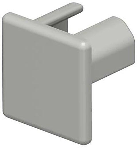 Endstück 15x15mm PVC steingrau 7030