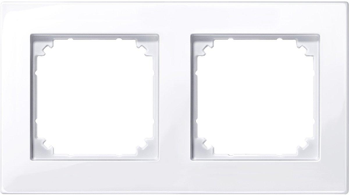 M-PLAN II-Rahmen 2-fach bündiger Einbau aktivweiß glänzend