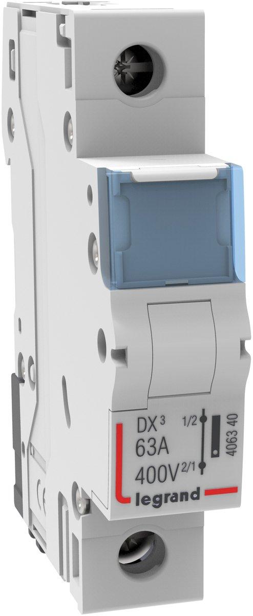 Neutralleiterdurchführung für DX3 63A 230/400V AC Verteilereinbau 1 Modulbreite