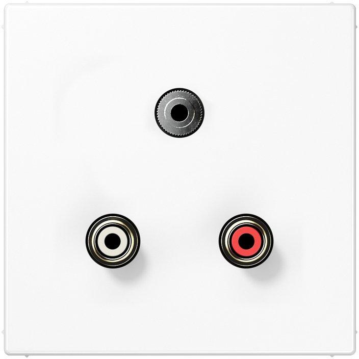 Cinch Audio und Miniklinke&nbsp;3,5&nbsp;mm Tragring Schraubbefestigung bruchsicher
