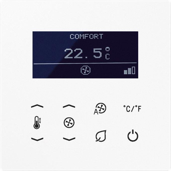 KNX Raumtemperaturregler Display Temperaturfühler Busankoppler