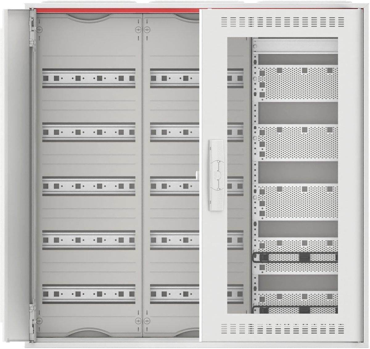 Kleinverteiler Aufputz 3FB 5-reihig WiFi-Tür mit Kunststoffeinsatz ComfortLine