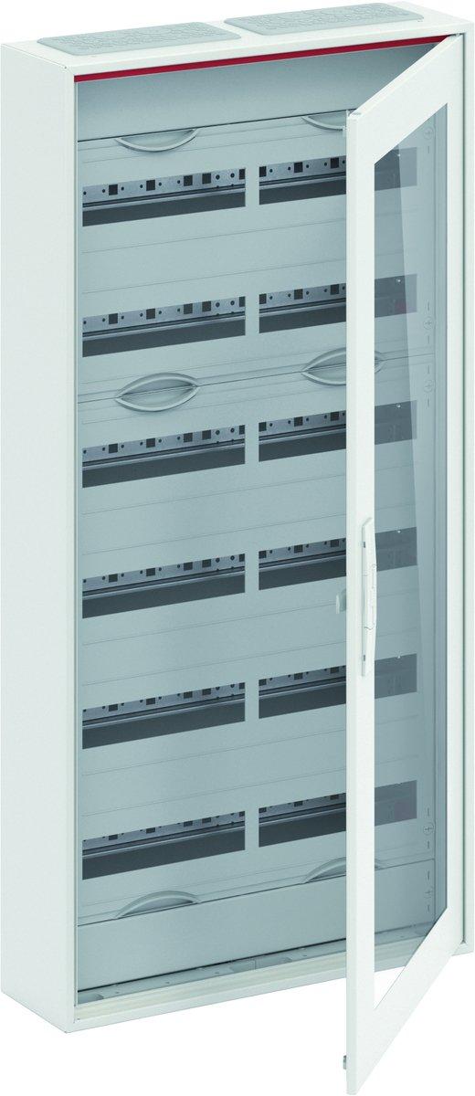 Kleinverteiler AP 2FB 7-reihig Reihenabstand 150mm transparente Tür ComfortLine
