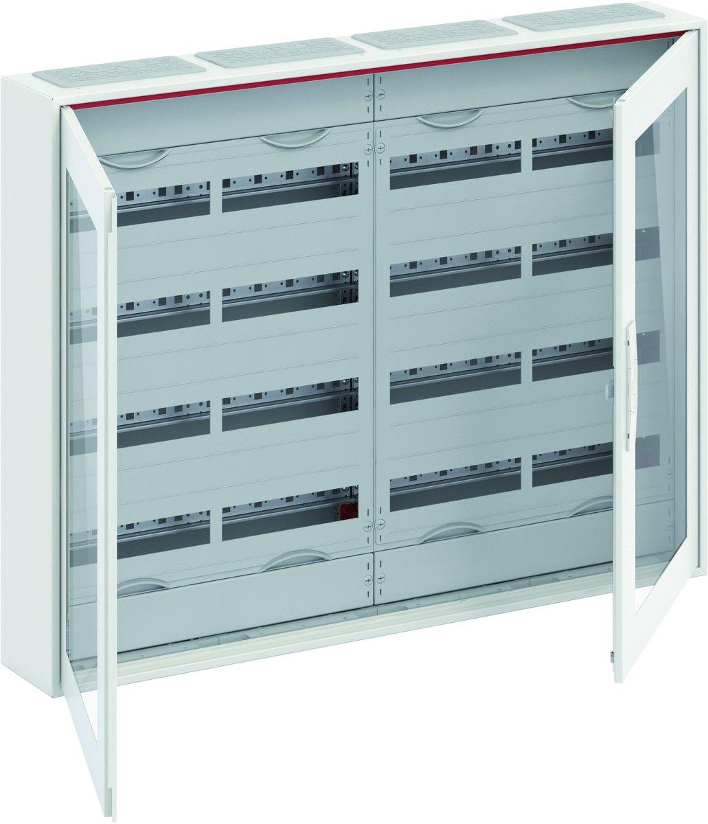 Kleinverteiler AP 4FB 5-reihig Reihenabstand 150mm transparente Tür ComfortLine