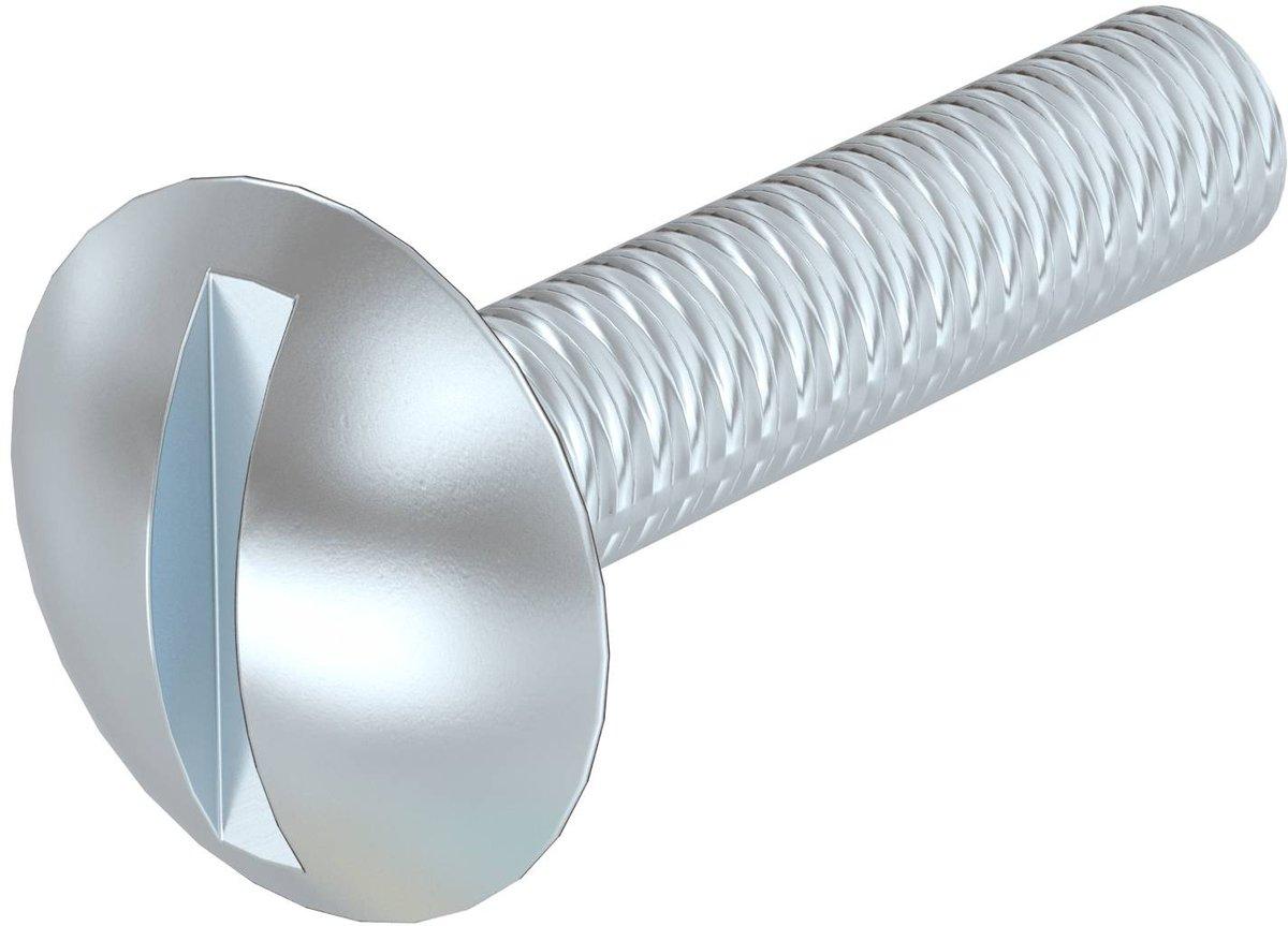 Becherschraube Q.4.8 M6x30 verzinkt-blau M6x30 St galvanisch verzinkt