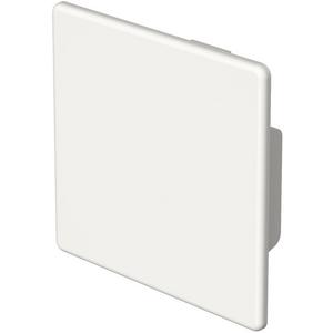 Endstück 60x60mm PVC reinweiß RAL 9010