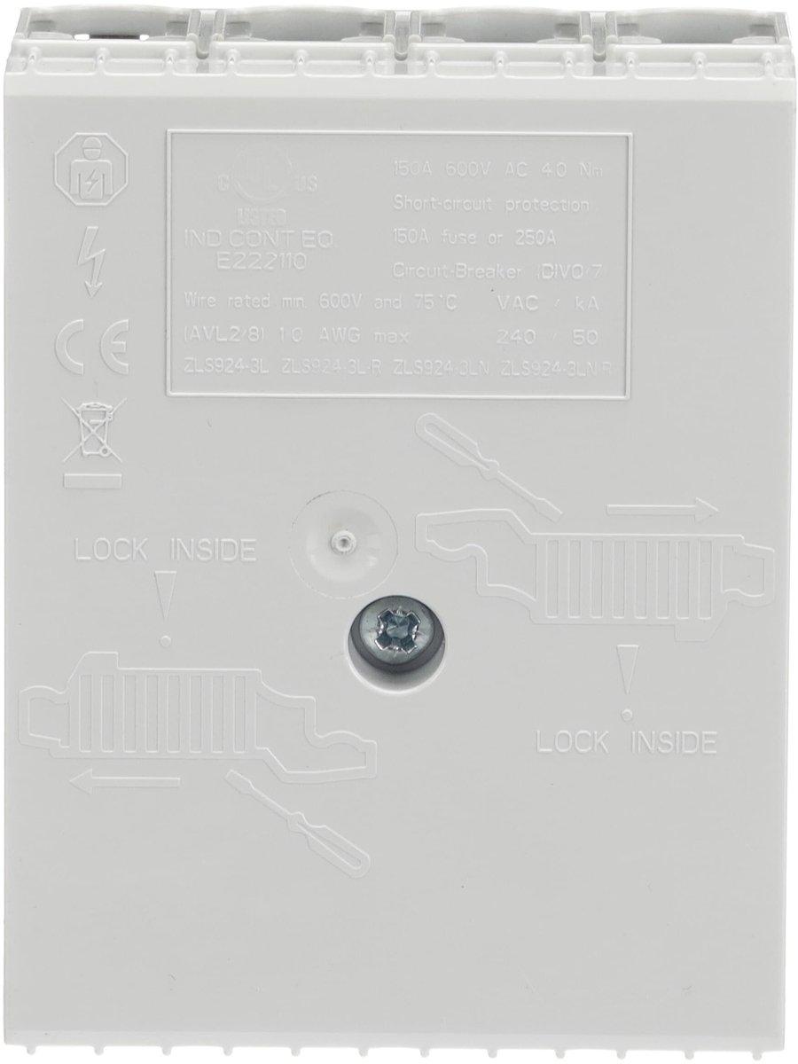 ZLS924-3LN Einspeiseblock Smissline Standardeinspeiseblock mit Innensechskant