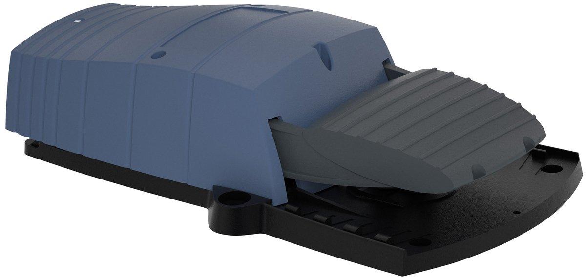 Fußschalter einfach XPE-B o. Schutzhaube Kunststoffausf. blau 1Ö+1S