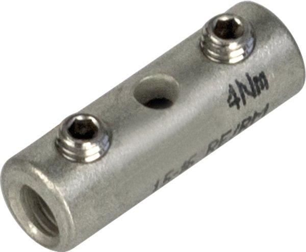CU-Schraubverbinder verzinnt ohne Trennwand mit 2 Gewindestiften 1,5-16RE/RM