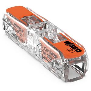 Durchgangsverbinder mit Hebel für alle Leiterarten max. 4 mm²