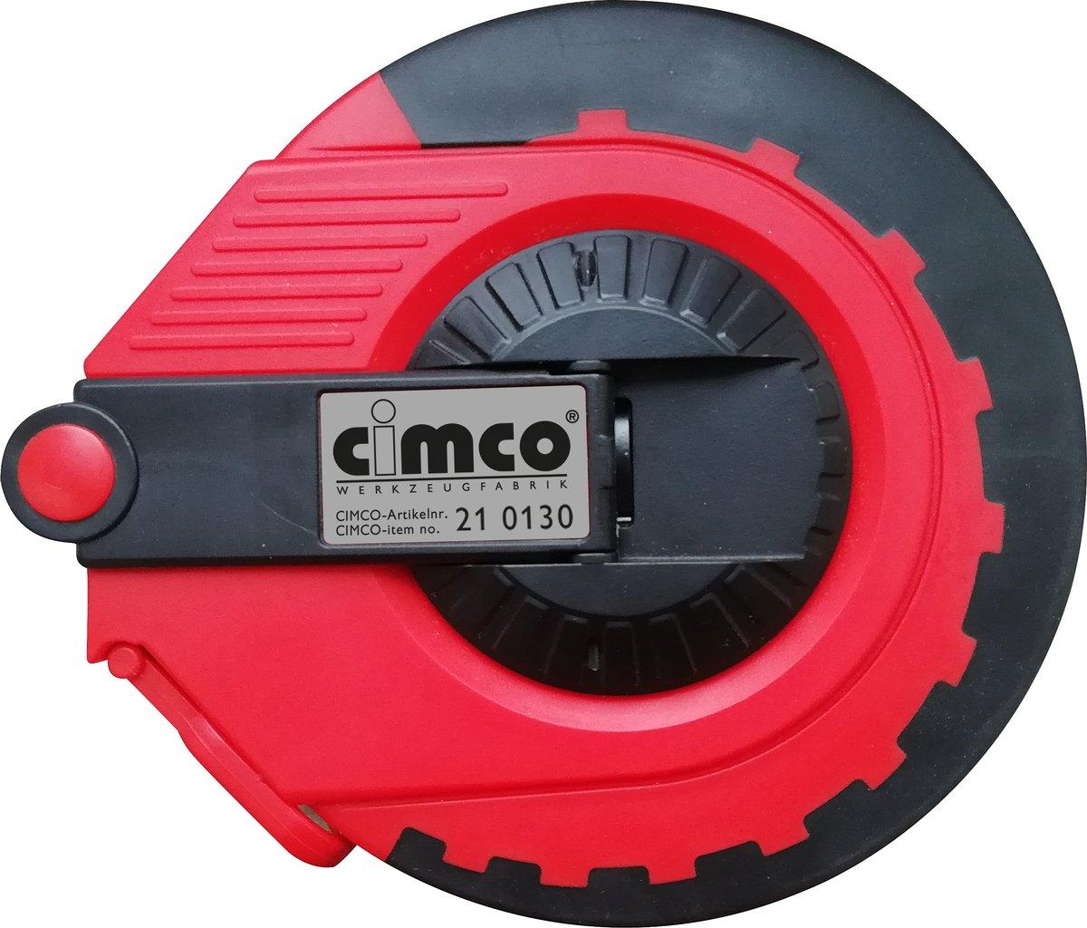 Bandmaß 30m schwarz/rot mit Kurbel