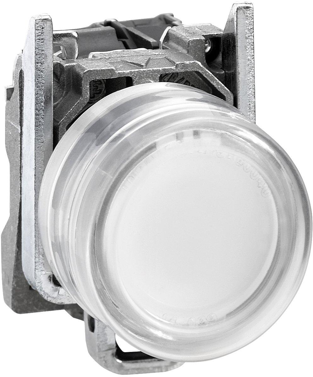 Leuchtdrucktaster Harmony XB4 Metall 22mm weiß unbeschriftet tastend Schutzkappe