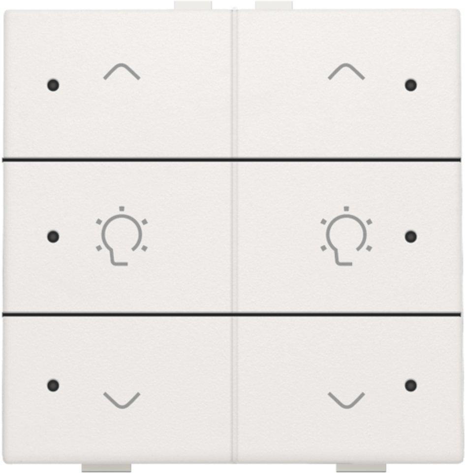 Doppel-Dimmersteuerung mit LED für Niko Home Control weiß