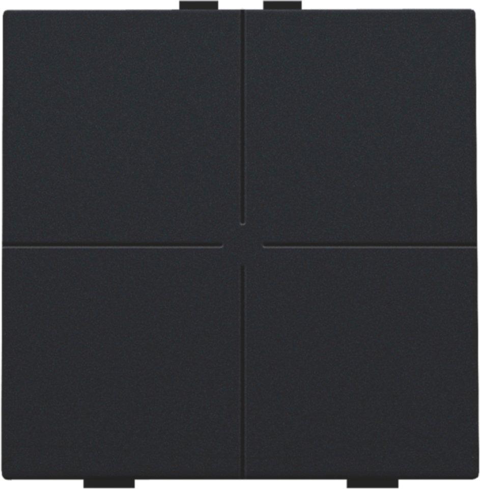 4-fach-Taster für Niko Home Control schwarz coated