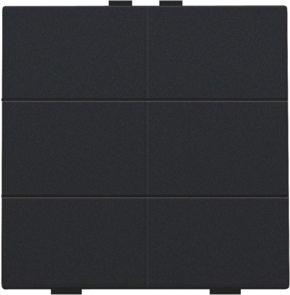 6-fach-Taster für Niko Home Control schwarz coated