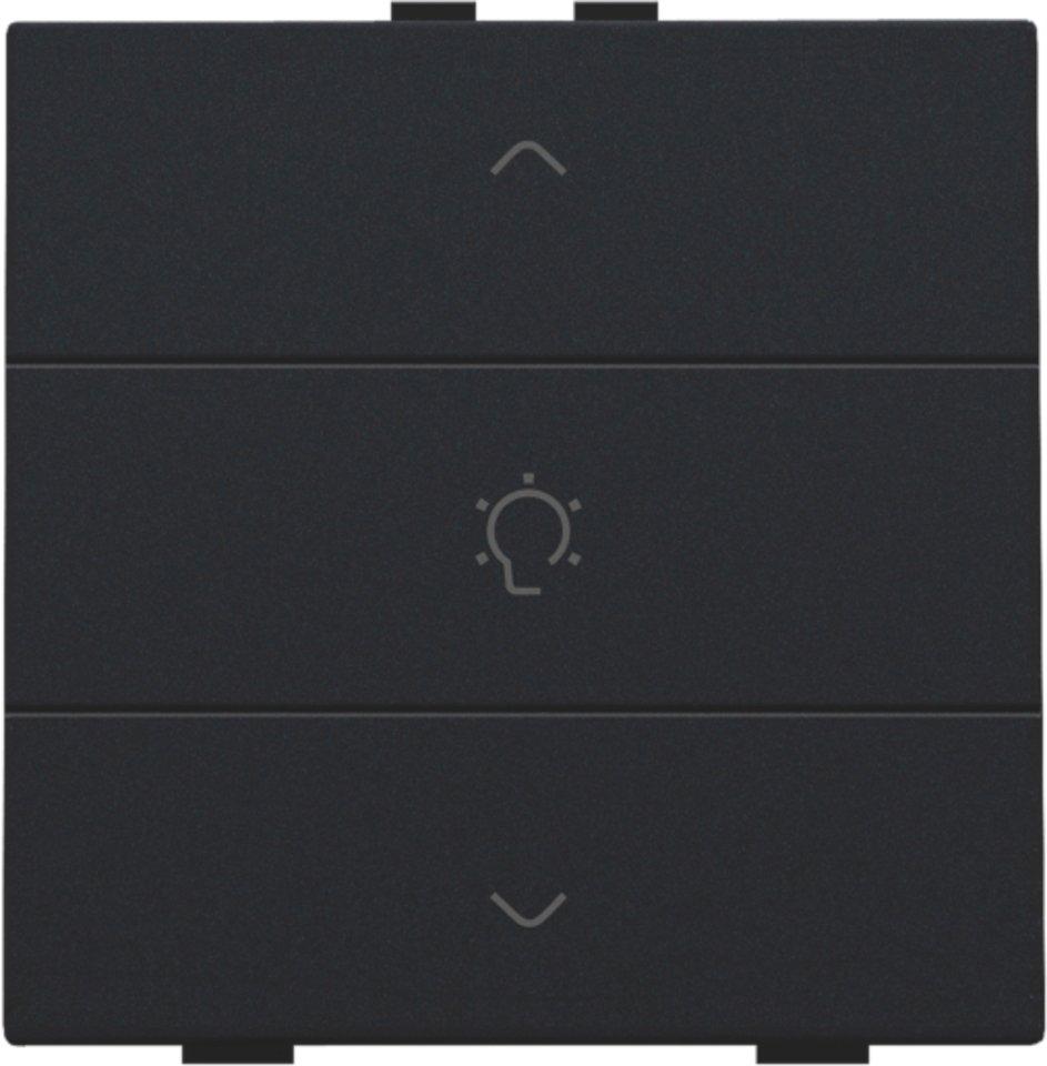 Einfach-Dimmersteuerung für Niko Home Control schwarz coated