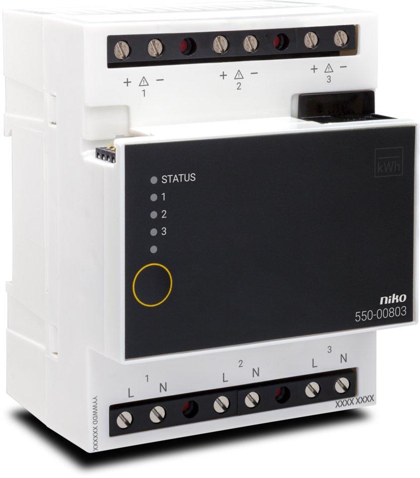 Elektrizitätsmessmodul (3 Kanäle) für Niko Home Control