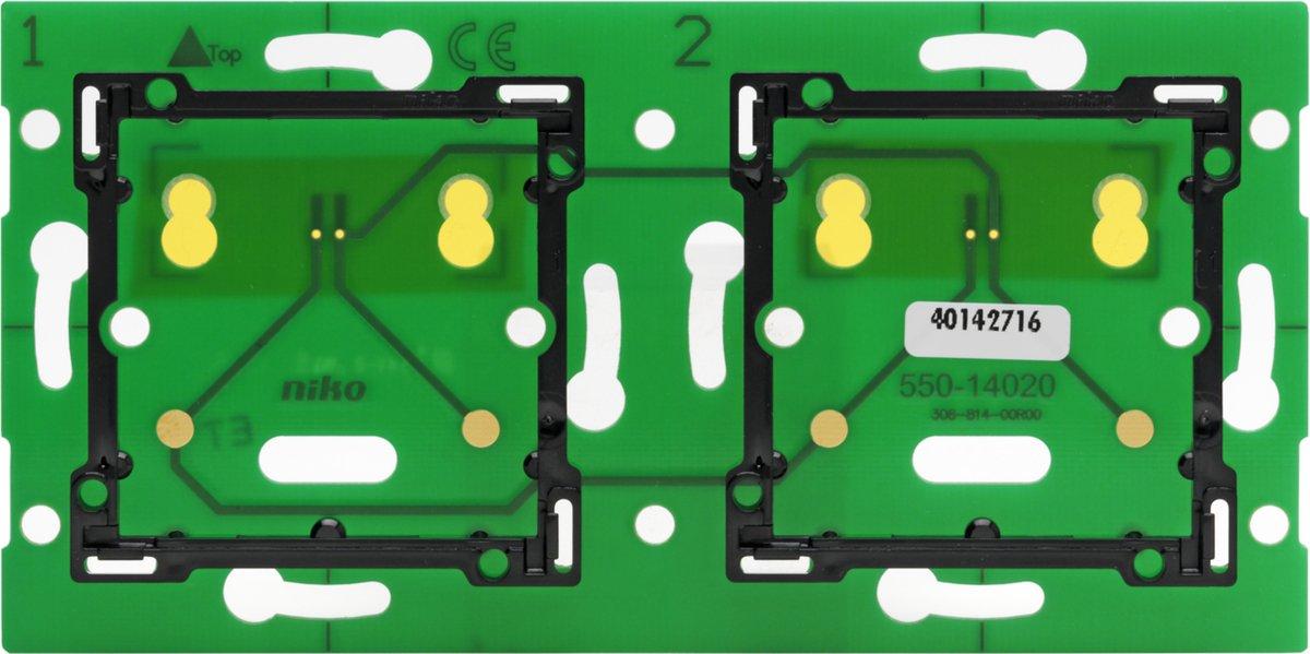 Zweifach- horizontale wandmontierte Platine für Niko Home Control
