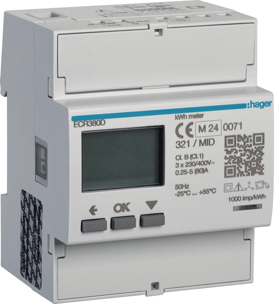 Energiezähler 3-phasig direkt 80A MODBUS MID