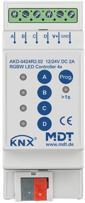 KNX LED Controller 4-Kanal 2/4&nbsp;A RGBW 2TE REG