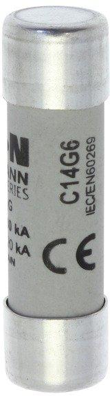 Sicherungseinsatz Niederspannung 6 A AC 690 V 80 kA 14 x 51 mm gL/gG IEC