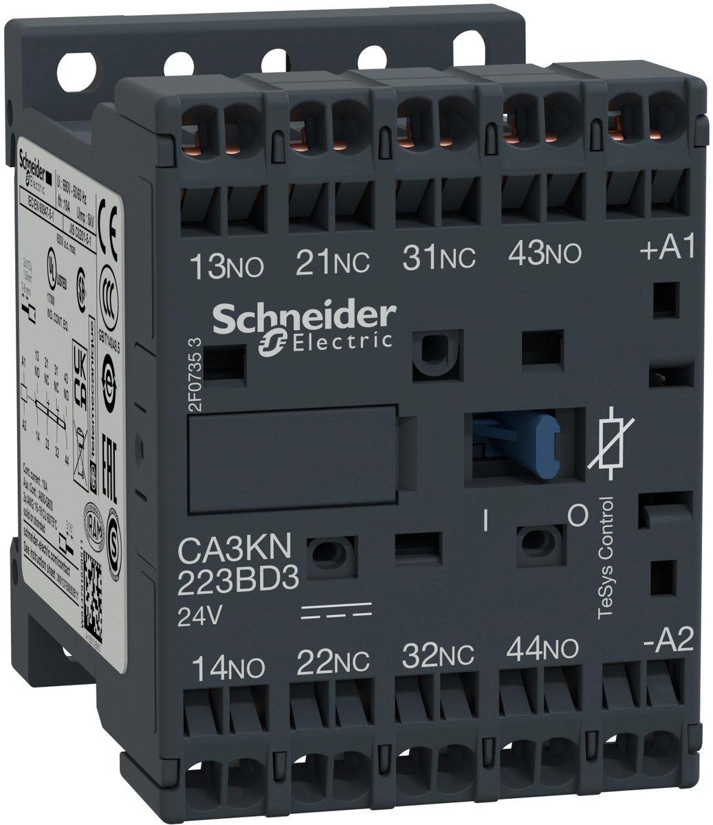 Hilfsschütz 2S+2Ö 24VDC mit Schutzbeschaltung