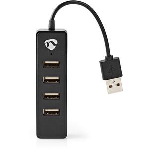 USB-Hub 4-Port USB 2.0 Schwarz