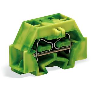 4-Leiter-Klemme mit Befestigungsflansch 1,5 mm² grün-gelb