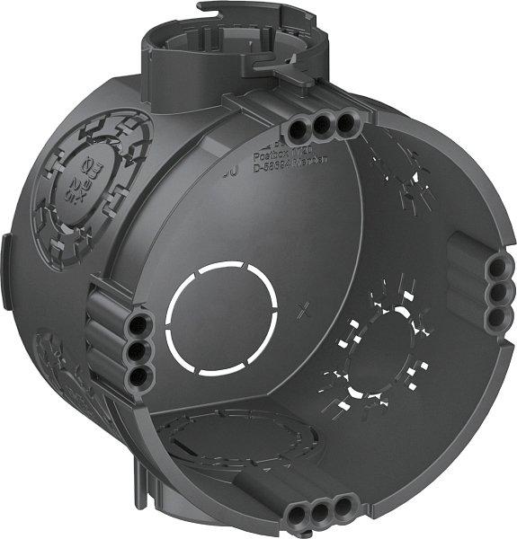 UP Gerätedose DM 60mm H46mm PP tiefschwarz RAL9005