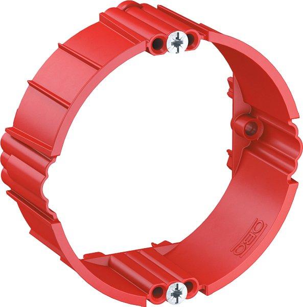 UP Putzausgleichsring für Unterputzdose DM 60mm H24mm PS signalrot RAL9001