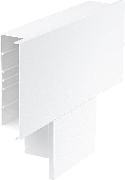 T-Stück 400x210x80mm PVC reinweiß RAL9010
