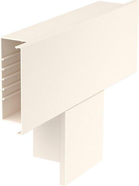 T-Stück 400x170x80mm PVC cremeweiß RAL9001